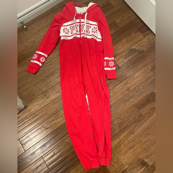 NWOT Victoria’s Secret PINK Onesie Pajama Sherpa - Picture 3 of 8
